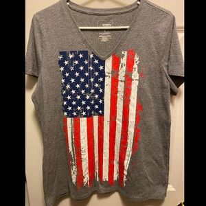 Sonoma Flag V-neck T-shirt Large